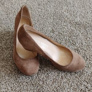 Franco Sarto Women's Brown Suede Pumps